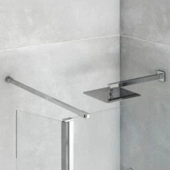 Harbour I8 8mm 2m Tall Easy Clean Wetroom Panel & Flipper Return Panel -Drench Store harbour i8 8mm 2m tall easy clean wetroom panel flipper return panel lifestyle3