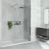 Harbour I8 8mm 2m Tall Easy Clean Wetroom Panel & Hinged Return Panel 2 Harbour I8 8mm 2m Tall Easy Clean Wetroom Panel & Hinged Return Panel -Drench Store harbour i8 8mm 2m tall easy clean wetroom panel hinged return panel primary lifestyle