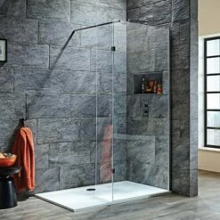 Harbour I8 8mm 2m Tall Easy Clean Wetroom Panel & Hinged Return Panel 12 Harbour I8 8mm 2m Tall Easy Clean Wetroom Panel & Hinged Return Panel -Drench Store harbour i8 tall wetroom panel hinged return panel
