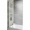 Harbour I6 Easy Clean 6mm Square Bath Screen & Towel Rail - 1400 X 800mm 1 Harbour I6 Easy Clean 6mm Square Bath Screen & Towel Rail - 1400 X 800mm -Drench Store harbour square bath screen 1400 800