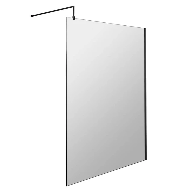 Vellamo City 8mm Matt Black Easy Clean Walk In Panel & Return Panel 7 Vellamo City 8mm Matt Black Easy Clean Walk In Panel & Return Panel - Image 5
