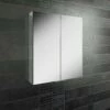 HiB Eris Double Door Mirrored Cabinet With Soft Close Doors - 600 X 700mm -Drench Store hib eris mirrored cabinet soft close double doors