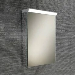 HiB Flux/Spectrum LED Illuminated Mirror Cabinet With Mirrored Sides - 400 X 600 & 500 X 700mm