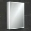 HiB Qubic 50 LED Illuminated Mirror Cabinet With Shaver Socket - 500 X 700mm 2 HiB Qubic 50 LED Illuminated Mirror Cabinet With Shaver Socket - 500 X 700mm -Drench Store hib qubic 50 led mirror cabinet
