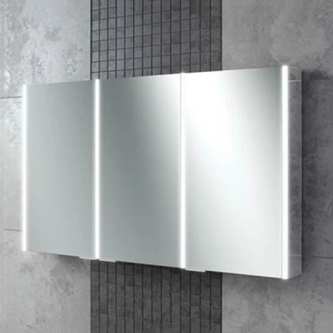 HiB Xenon 120 LED Illuminated Mirror Cabinet With Mirrored Sides - 1205 X 700mm 3 HiB Xenon 120 LED Illuminated Mirror Cabinet With Mirrored Sides - 1205 X 700mm
