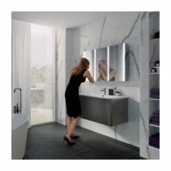 HiB Xenon 120 LED Illuminated Mirror Cabinet With Mirrored Sides - 1205 X 700mm 7 HiB Xenon 120 LED Illuminated Mirror Cabinet With Mirrored Sides - 1205 X 700mm -Drench Store hib xenon 120 led mirror lifestyle