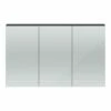 Hudson Reed 1350mm Mirror Cabinet - Gloss Grey -Drench Store hudson reed 1350 mirror cabinet gloss grey