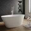 Hudson Reed Rose Oval Freestanding Bath & Waste - 1510 X 760mm -Drench Store hudson reed rose freestanding bath 1510 760