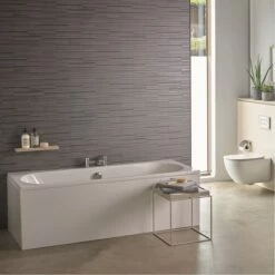 Ideal Standard Tesi Idealform Straight Double Ended Bath & Panel - 1700 X 700mm