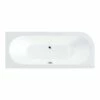 Drench J Shaped Double Ended Corner Bath & Front Panel - 1650 X 725mm