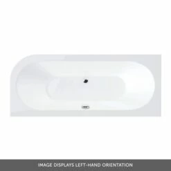 Drench J Shaped Double Ended Corner Bath & Front Panel - 1650 X 725mm -Drench Store joanna straight double ended bath left hand overlay