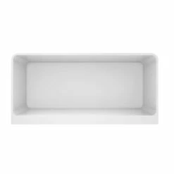 Julia Freestanding Back To Wall Acrylic Bath - 1680 X 800mm -Drench Store julia back to wall acrylic bath 1680x800mm topview