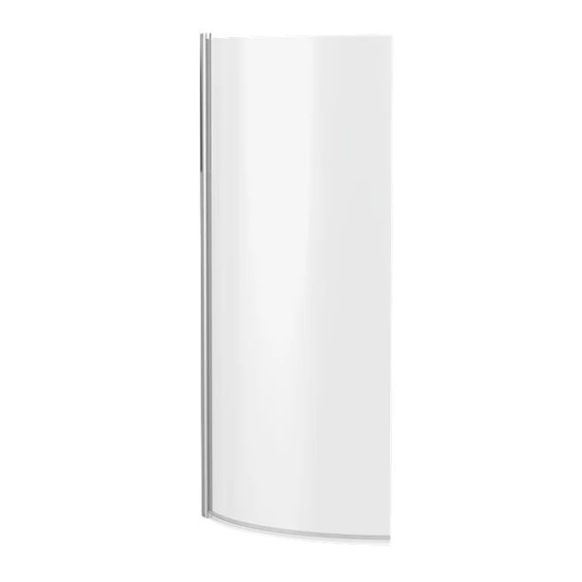 Drench Curved Polished Chrome Hinged P-Bath Screen - 1433 X 715mm 3 Drench Curved Polished Chrome Hinged P-Bath Screen - 1433 X 715mm