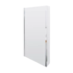 Drench Polished Chrome Fixed L-Shaped Bath Screen With Fixed Return - 1400 X 805mm