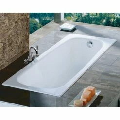 Roca Contesa Steel Bath With 2 Tap Holes - 1700 X 700mm -Drench Store roca contesa steel bath anti slip feature 3