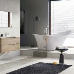 Sasha Freestanding White Acrylic Bath - 1750 X 825mm -Drench Store sasha white acrylic freestanding bath 1750x825mm