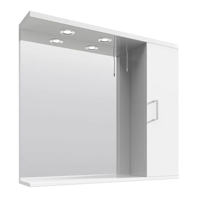 Vellamo Alpine Illuminated Mirror Cabinet - 850 X 750mm 3 Vellamo Alpine Illuminated Mirror Cabinet - 850 X 750mm