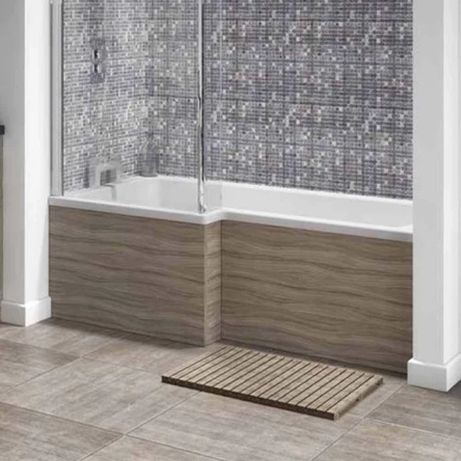 Vellamo Drift 1700mm Square Shower Bath Panel - Driftwood 3 Vellamo Drift 1700mm Square Shower Bath Panel - Driftwood
