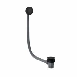 Vellamo Matt Black Clicker Bath Waste & Overflow