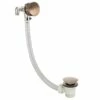 VOS Overflow Bath Filler With Click Clack Waste - Brushed Bronze -Drench Store vos overflow bath filler click clack waste bronze