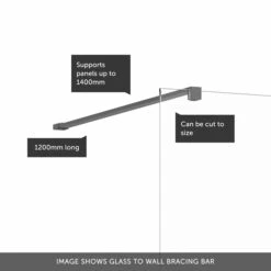 Crosswater Gallery 10 Walk In Shower Enclosure 10mm Panels With Multiple Configurations - Slate -Drench Store wall bar slate banner callouts 1