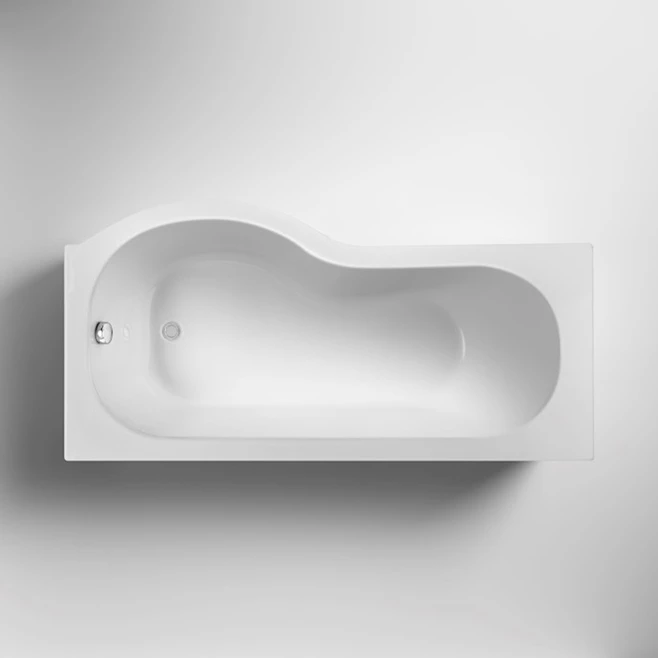 Drench P Shaped Shower Bath & Optional Panel - 1500mm 4 Drench P Shaped Shower Bath & Optional Panel - 1500mm - Image 2