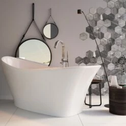 Xana Freestanding White Acrylic Bath - 1750 X 750mm